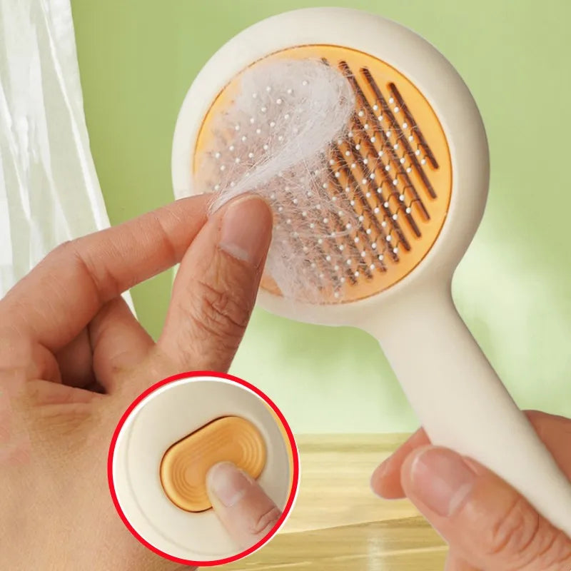 Self‑Cleaning Pet Hair Remover Brush