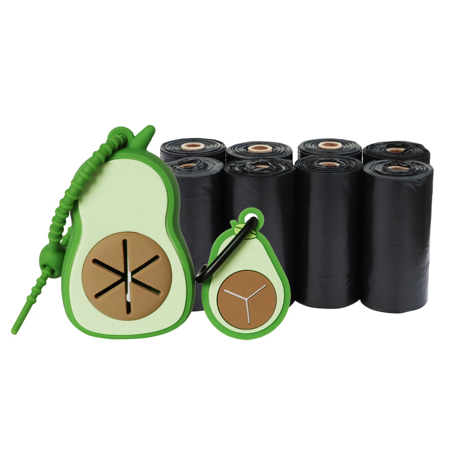 Eco‑Friendly Biodegradable Dog Poop Bags + Silicone Holder
