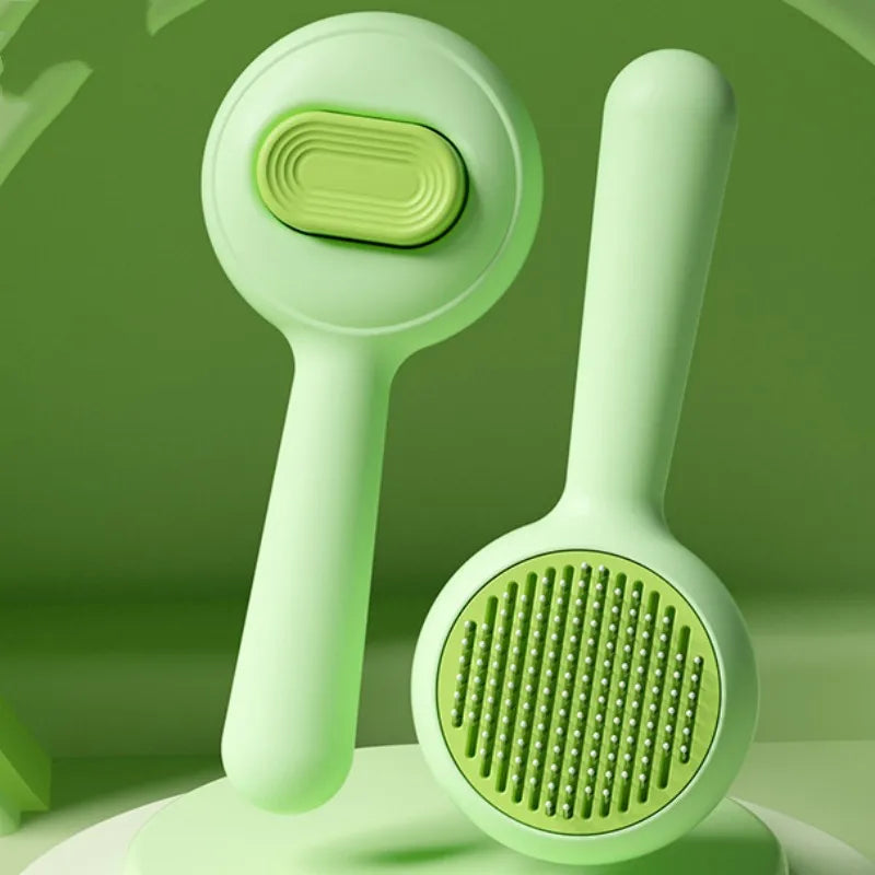 Self‑Cleaning Pet Hair Remover Brush