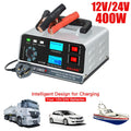 PrimeHeaven 400W Smart Car Battery Charger & Jump Starter – 12V/24V Emergency Power Station