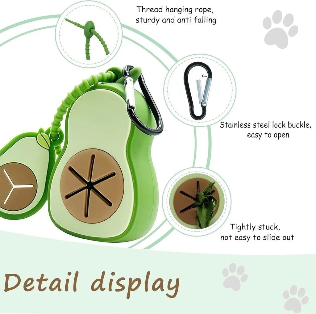 Eco‑Friendly Biodegradable Dog Poop Bags + Silicone Holder