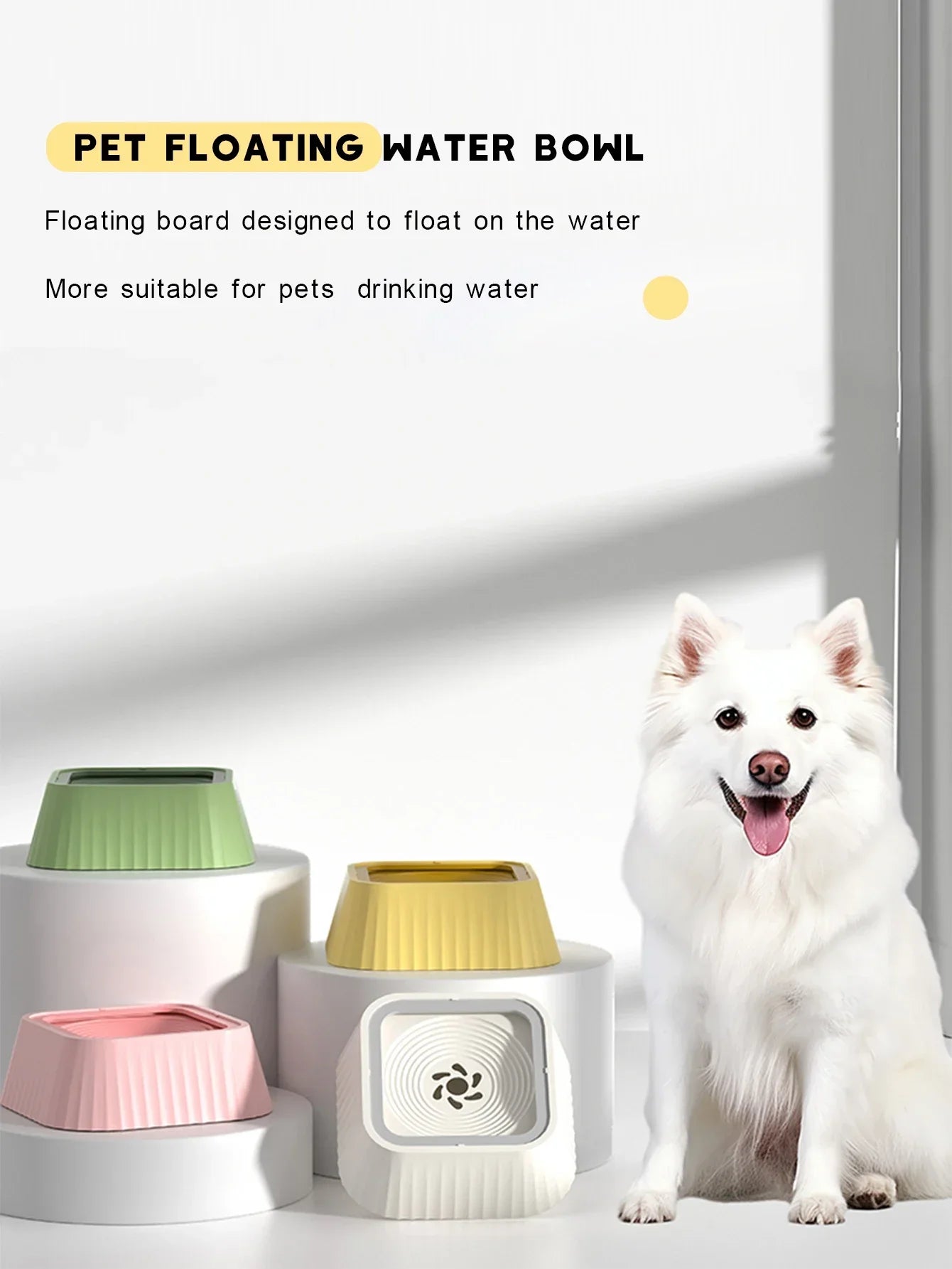 Spill‑Proof Floating Pet Water Feeder